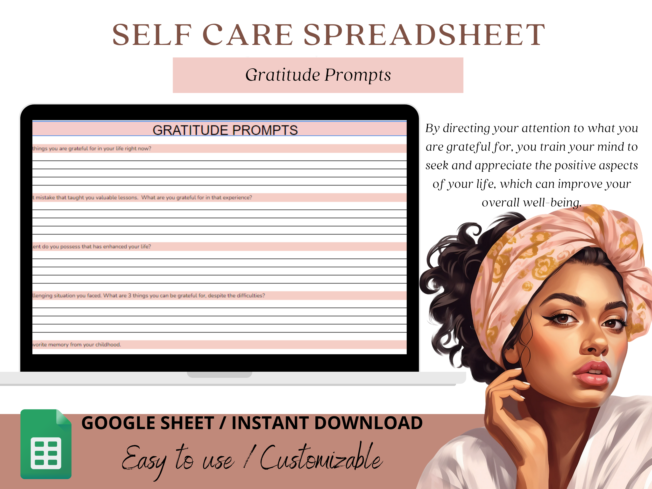 Self Care Routine with our Google Sheet